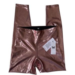 NWT Heroine Sport Marvel Legging Metallic Rose Gold